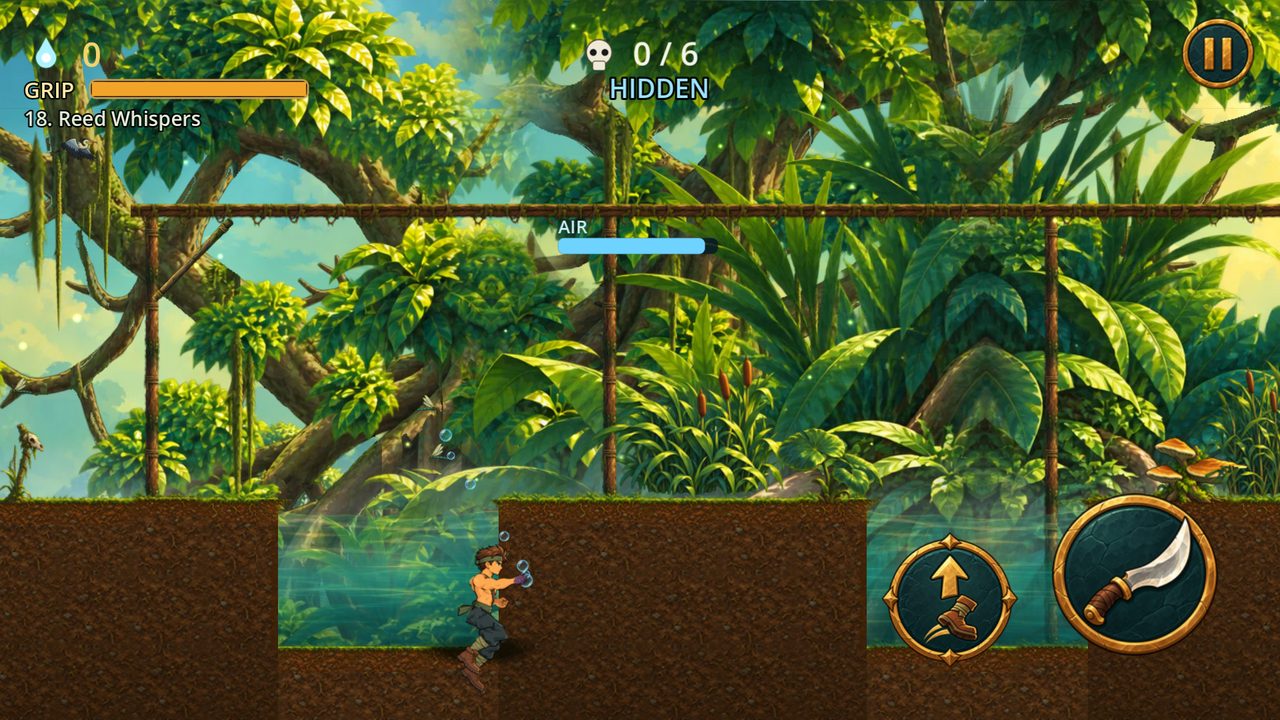 Kai hiding in the Mangrove Swamp